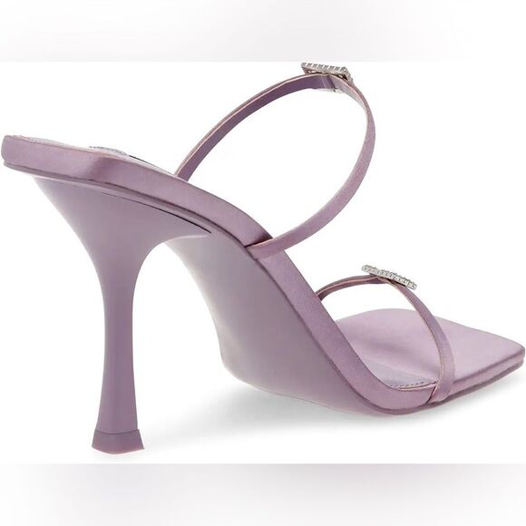 Steve Madden Purple sz 8.5 Aislinn Stiletto Heeled Sandal Formal Jeweled Sparkle - Picture 10 of 11